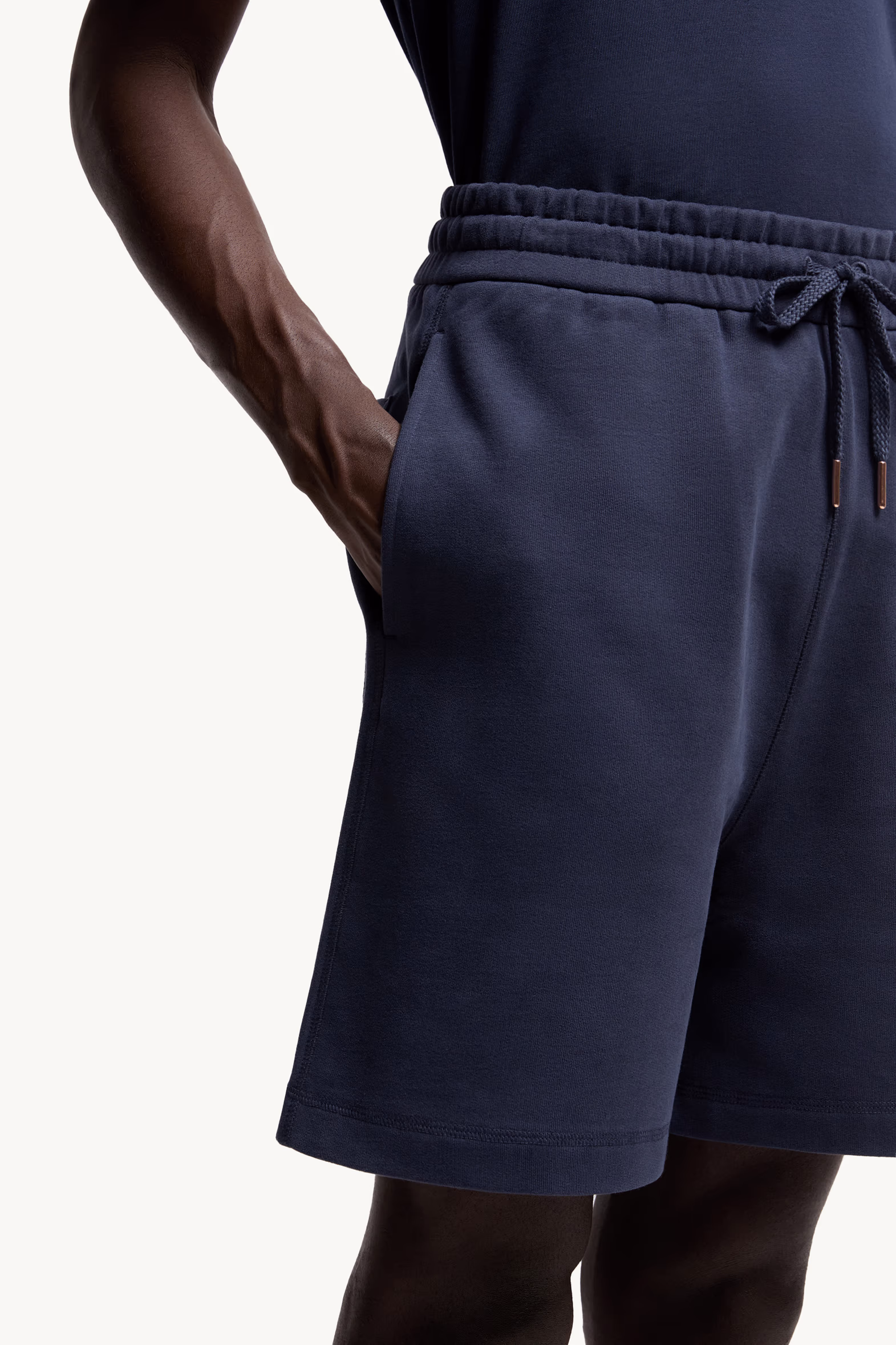 Moncler x Gilga Farm Designed by Donald Glover Cotton Shorts Men Navy Blue Moncler 6